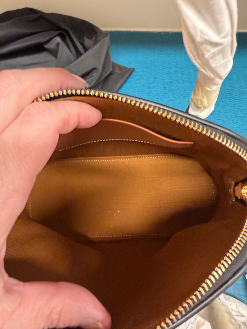 Celine Teen Honorine Bag in Triomphe Canvas and Calfskin - Picture 10 of 16